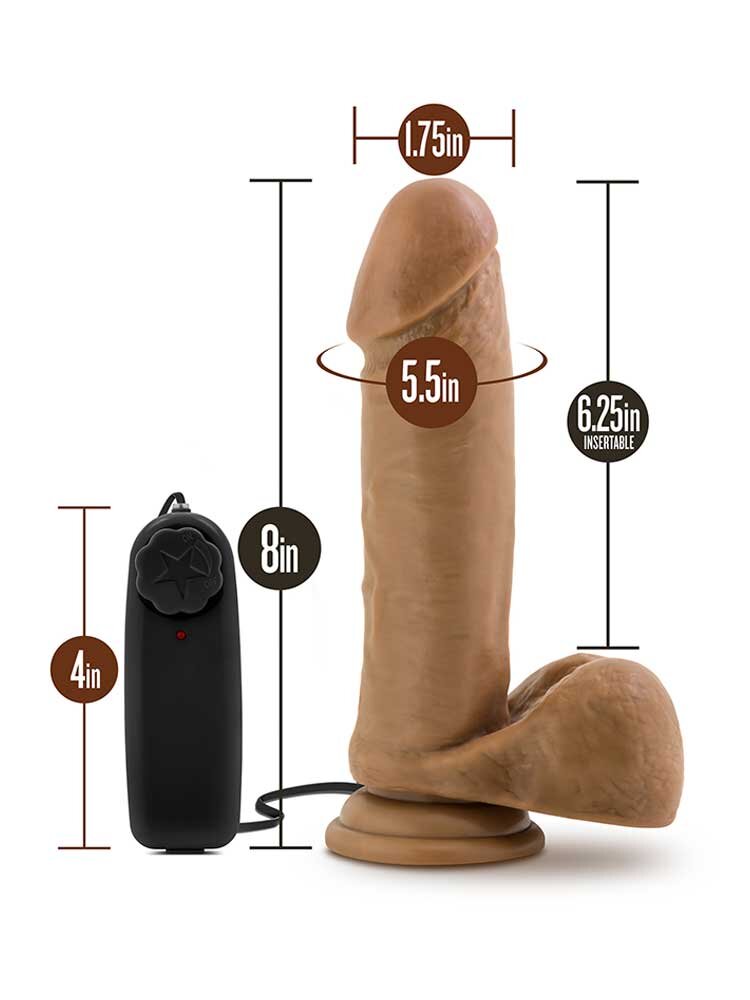 20.3cm Soccer Champ Loverboy Vibrator Brown Blush Novelties