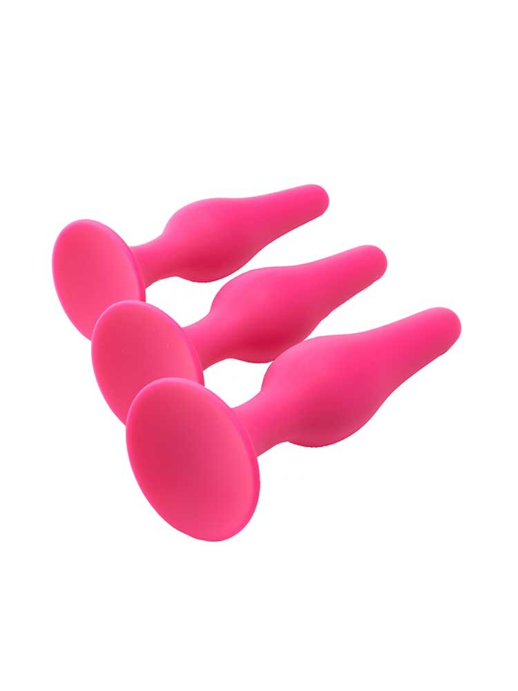 Flirts Curved Anal Training Kit Pink by Drem Toys