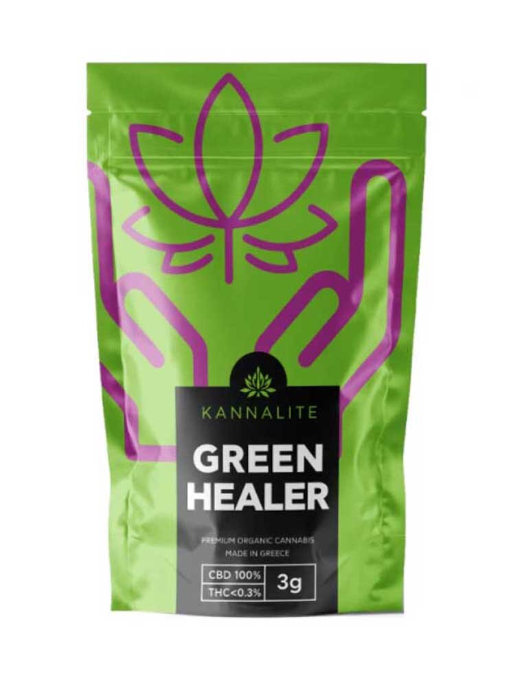 Green Healer Ελληνικοί Βιολογικοί Ανθοί CBD 18% 3gr Kannabio