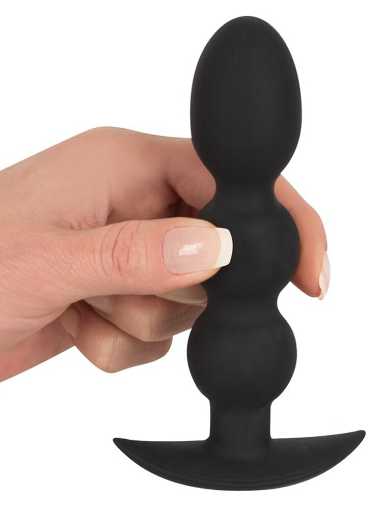 13.2cm Heavy Silicone Beads Black Velvets Orion