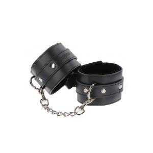Wrist Cuffs Luxury Essentials Black Taboom