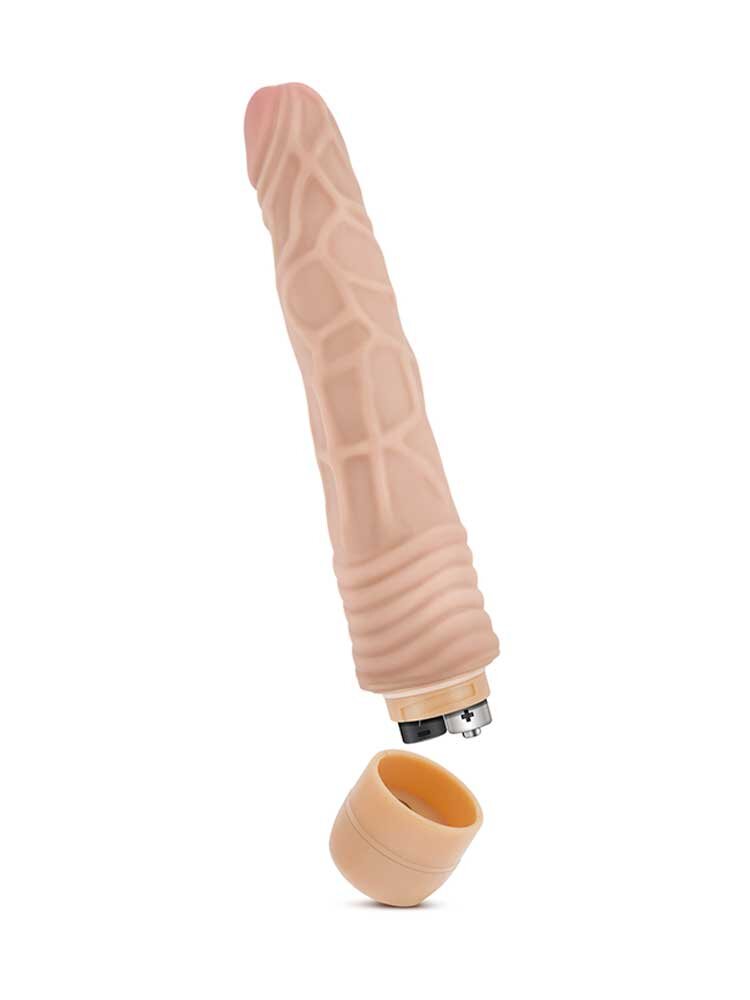 22.8cm Dr Skin Realistic Vibrator Vanilla Blush Novelties