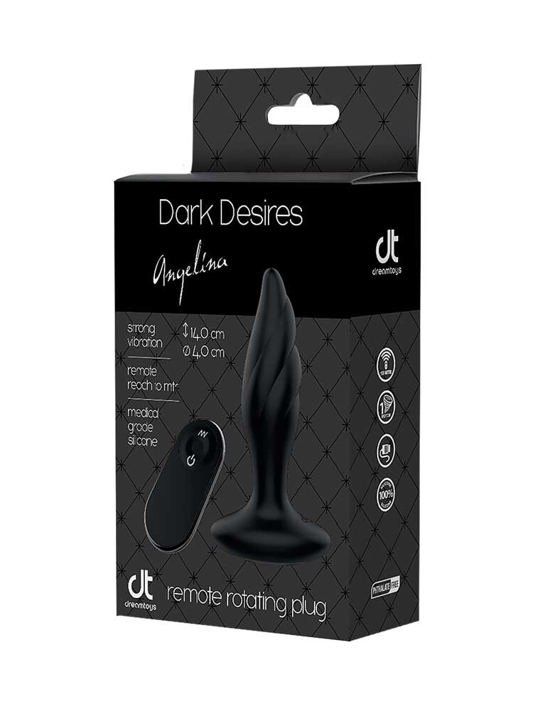 Dark Desires Angelina Remote Rotating Plug by Dream Toys