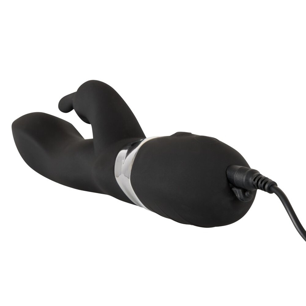 21.0cm Classic 2 Motor Rabbit Vibrator Black Sweet Smile Orion