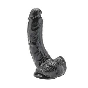 Get Real 20cm Dildo with Balls Black by ToyJoy