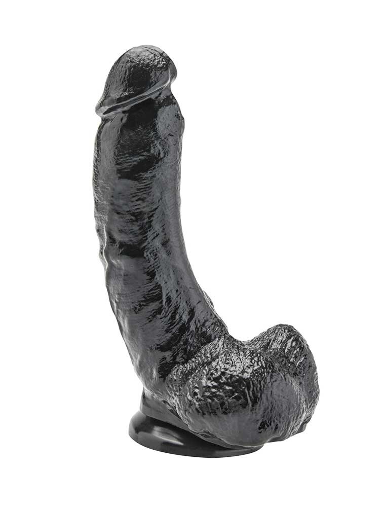 Get Real 20cm Dildo with Balls Black by ToyJoy