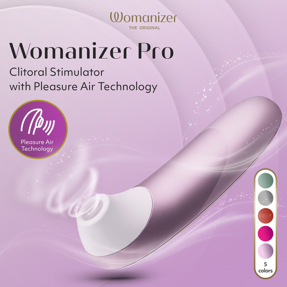 16.0cm PRO Clitoral Stimulator Purple by The Original Womanizer