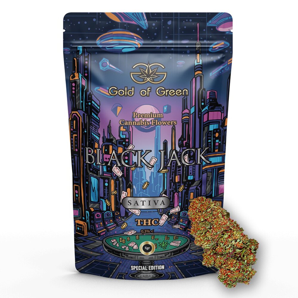 Black Jack Premium Sativa Flowers 5gr Gold of Green