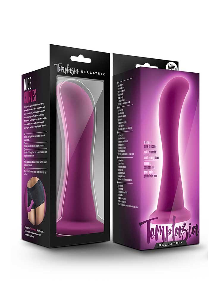 15.8cm Bellatrix Temptation Curved G-Spot Dildo Violet Blush Novelties