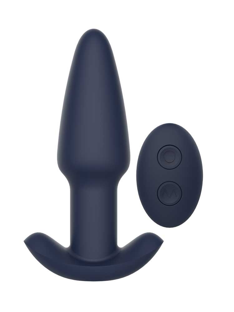 4.1cm Ø Pluto Remote Vibrating Anal Plug Startroopers Black 13.6cm Dream Toys