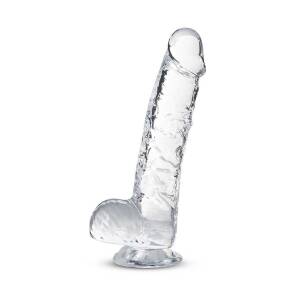 15.2cm Naturally Yours Crystalline Dildo Clear Blush Novelties