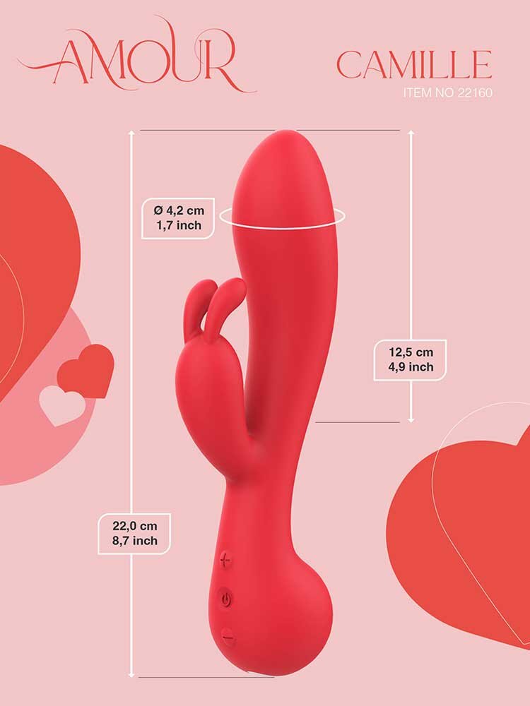 Camille Rabbit Vibrator Amour Red Dream Toys