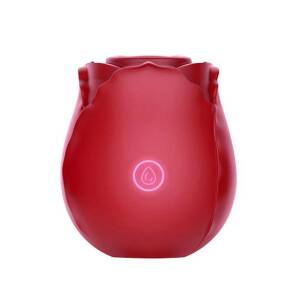 Rose Toy Clitoral Suction Vibrator Red Loving Joy