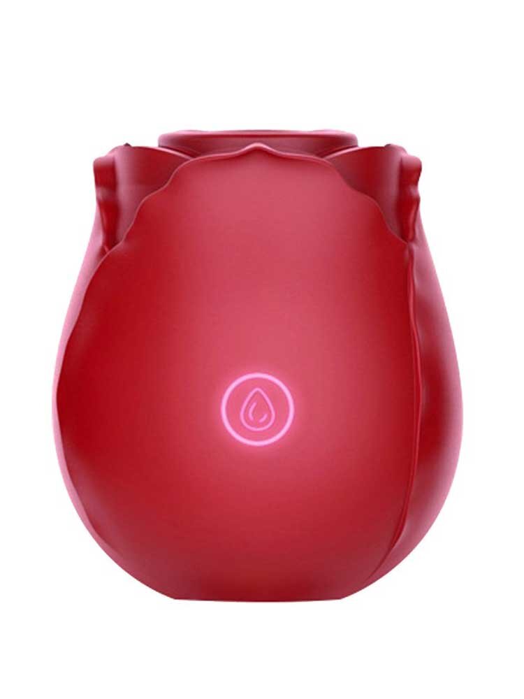 Rose Toy Clitoral Suction Vibrator Red Loving Joy