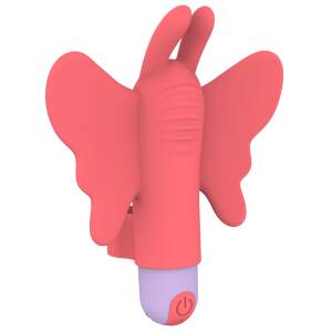 10.5cm Butterfly Buzz Finger Clitoral Vibrator Love Signal Dream Toys