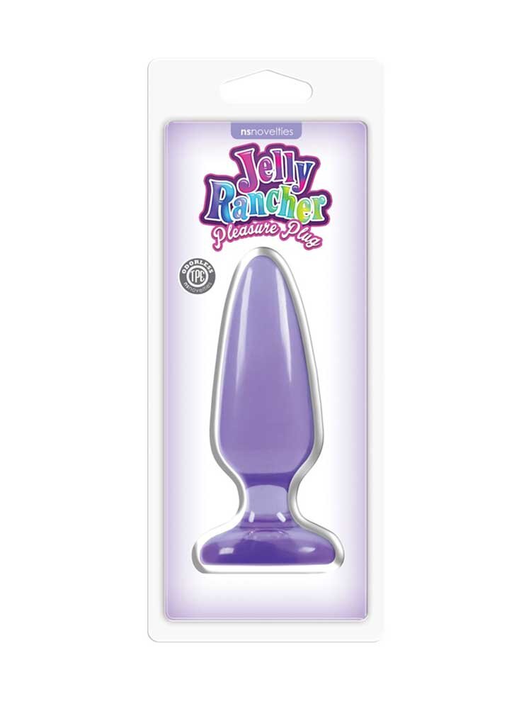 Jelly Rancher Medium Pleasure Plug Purple by NSNovelties