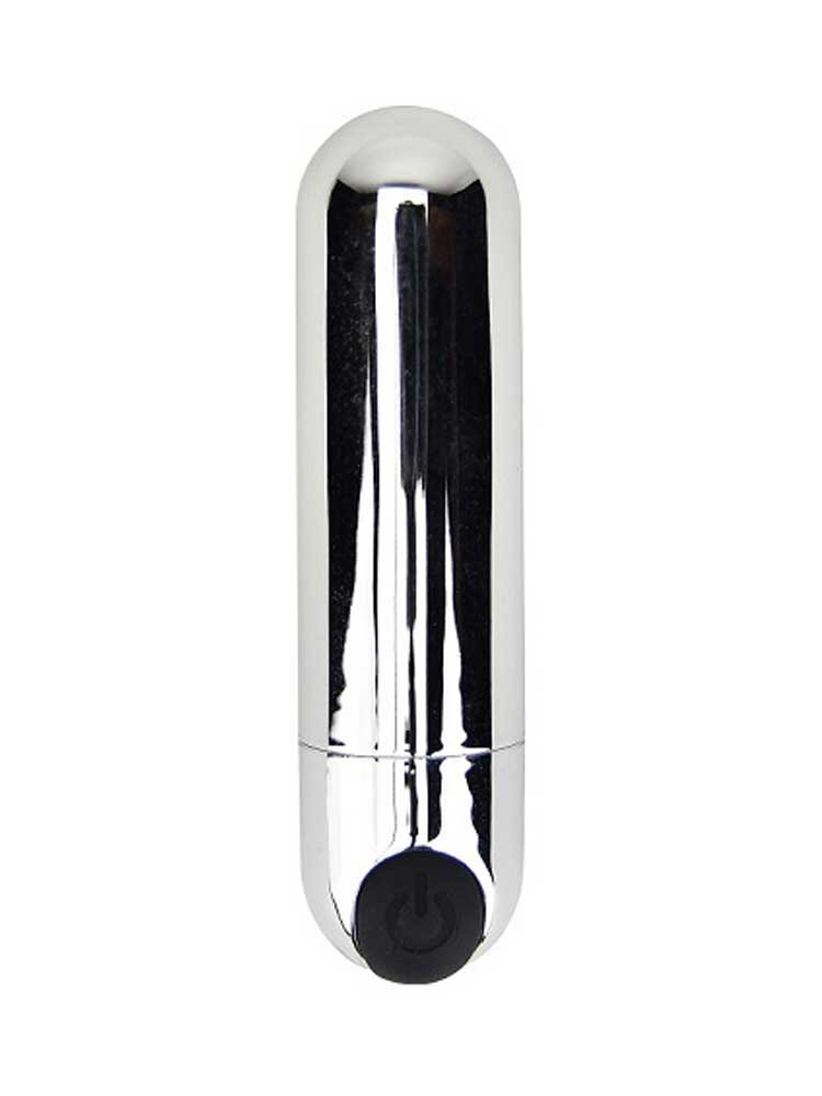 10 Function Rechargeable Bullet Vibrator Silver Loving Joy