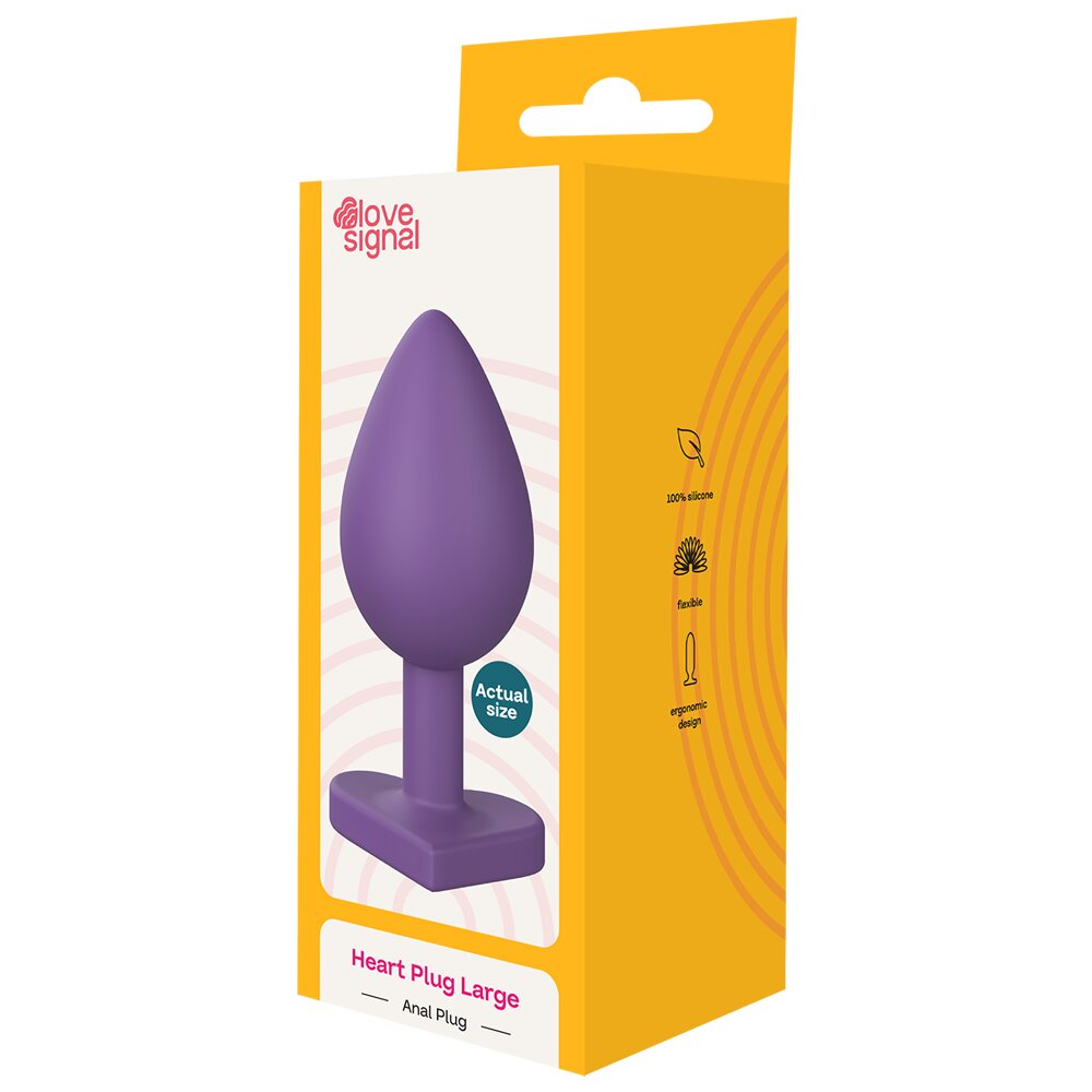 3.4cm Ø Heart Butt Plug Large Love Signal 11.0cm Dream Toys