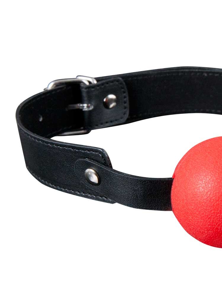 Solid Silicone Ball Gag Red Guilty Pleasure