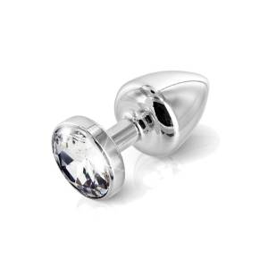 Anni Plug Silver/Clear 7.50cm Swarovski Crystal by Diogol