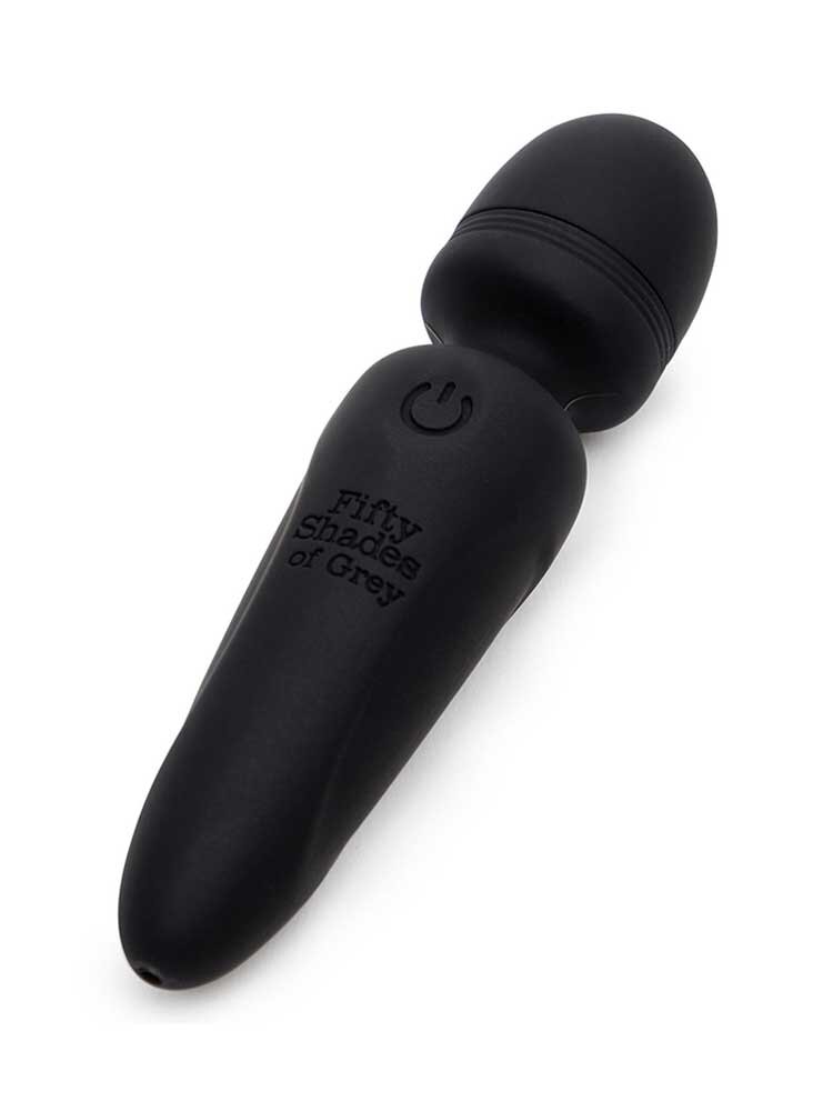 10.2cm Mini Wand Vibrator Black Fifty Shades of Grey