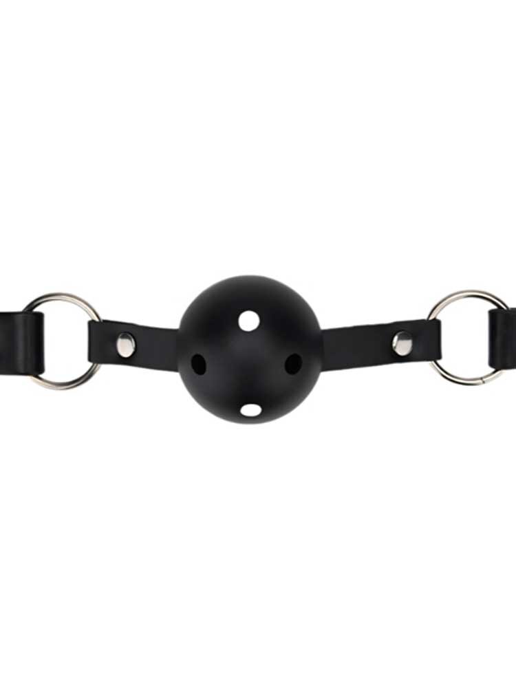 Breathable Ball Gag Black Bound To Play Loving Joy