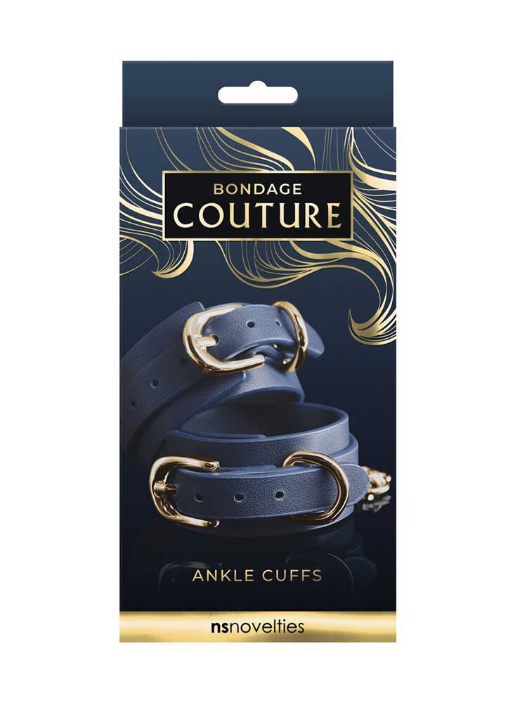 Ankle Cuffs Blue Bondage Couture by NSNovelties