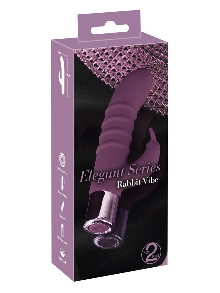 16.0cm Elegant Series Multispeed Silicone Rabbit Vibrator Orion