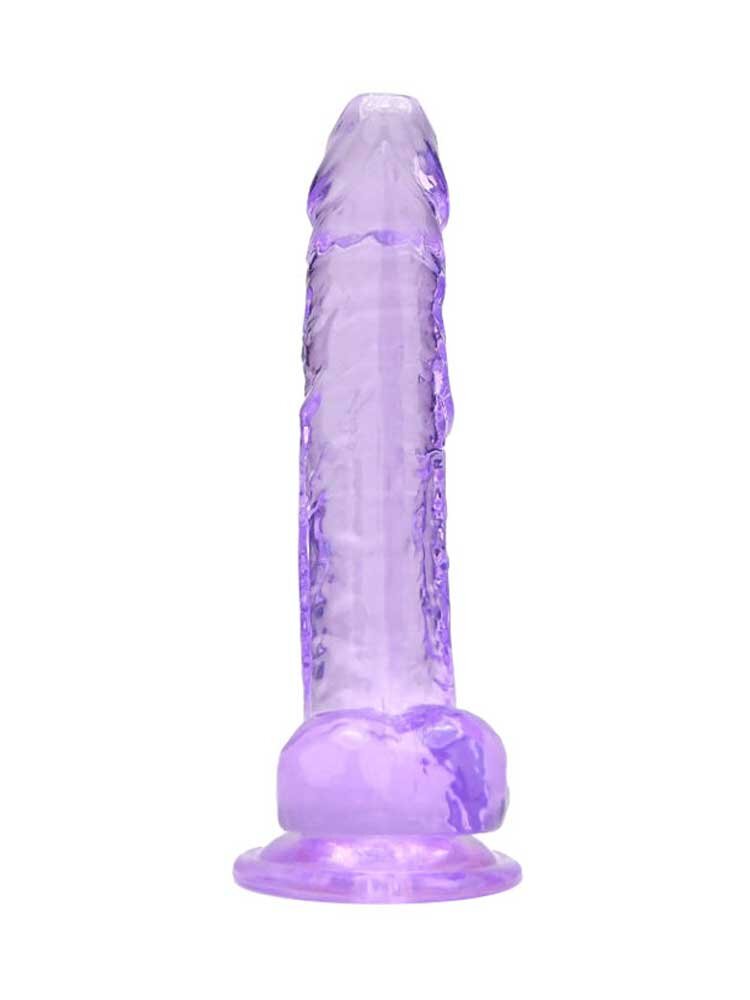 18.0cm Dildo with Balls Purple Loving Joy