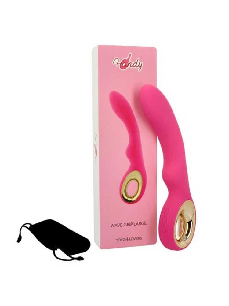 Handy Wave Grip Large Pink Vibrator Toyz4Lovers