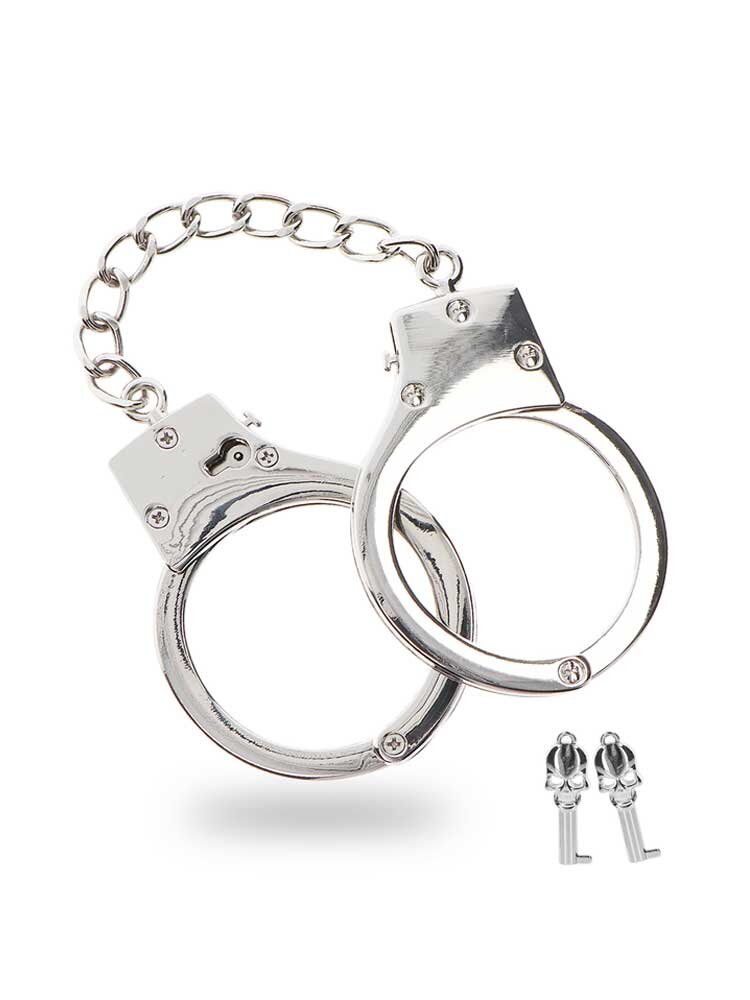 Silver BDSM Handcuffs by Taboom