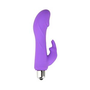 Mini Rabbit 7 Function Silicone Bullet Vibrator Purple by Loving Joy