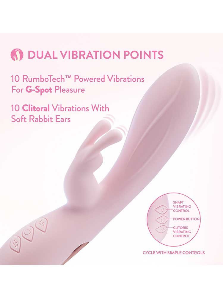 19.7cm Morgan Rabbit Pink Vibrator Blush Novelties