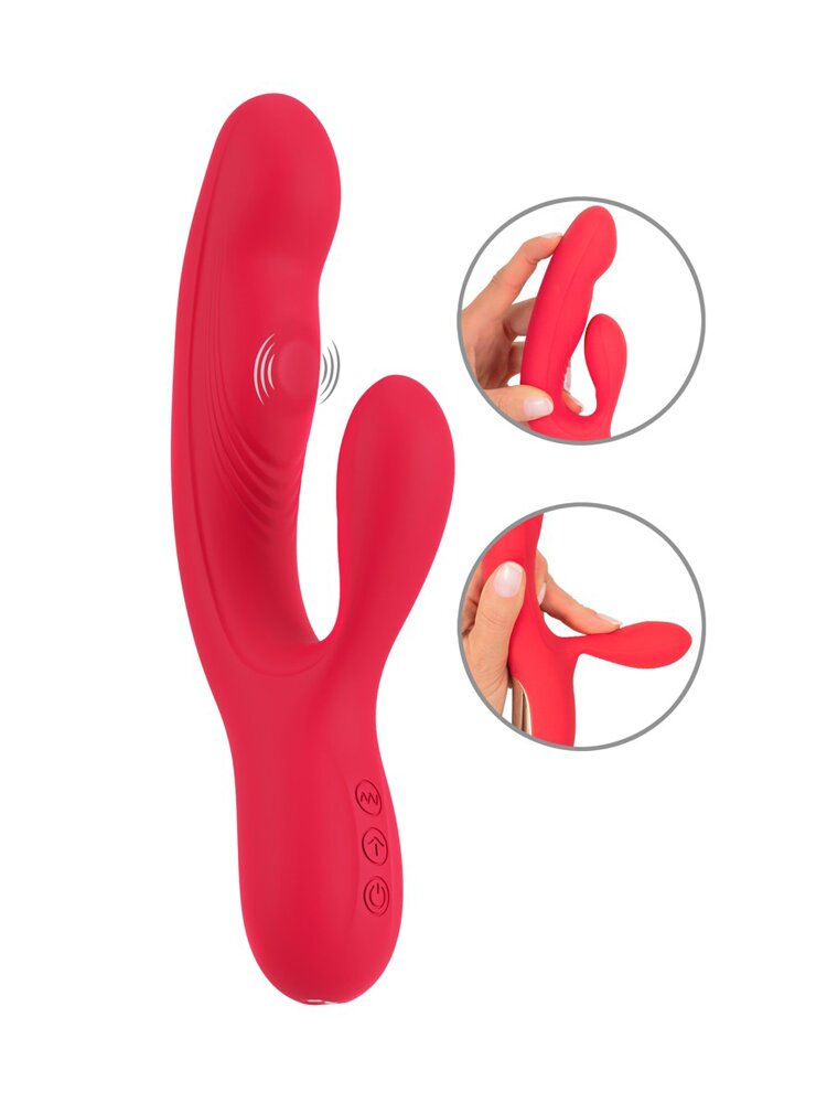 21.2cm Thumping Rabbit Silicone Vibrator Sweet Smile Orion