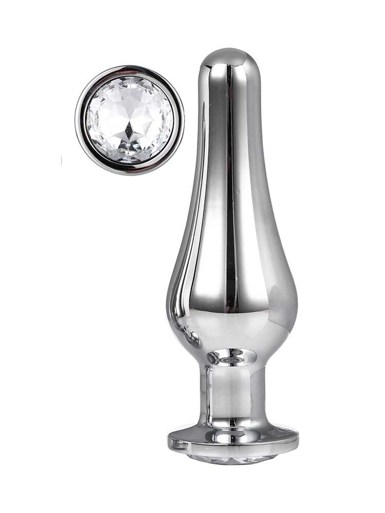 4.0cm Ø Large Gleaming Love Pleasure Plug Silver 12.7cm Dream Toys