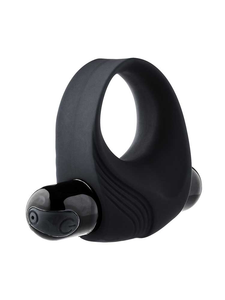 Ramrod Vibrating Cock Ring with Black Bullet by Dream Toys