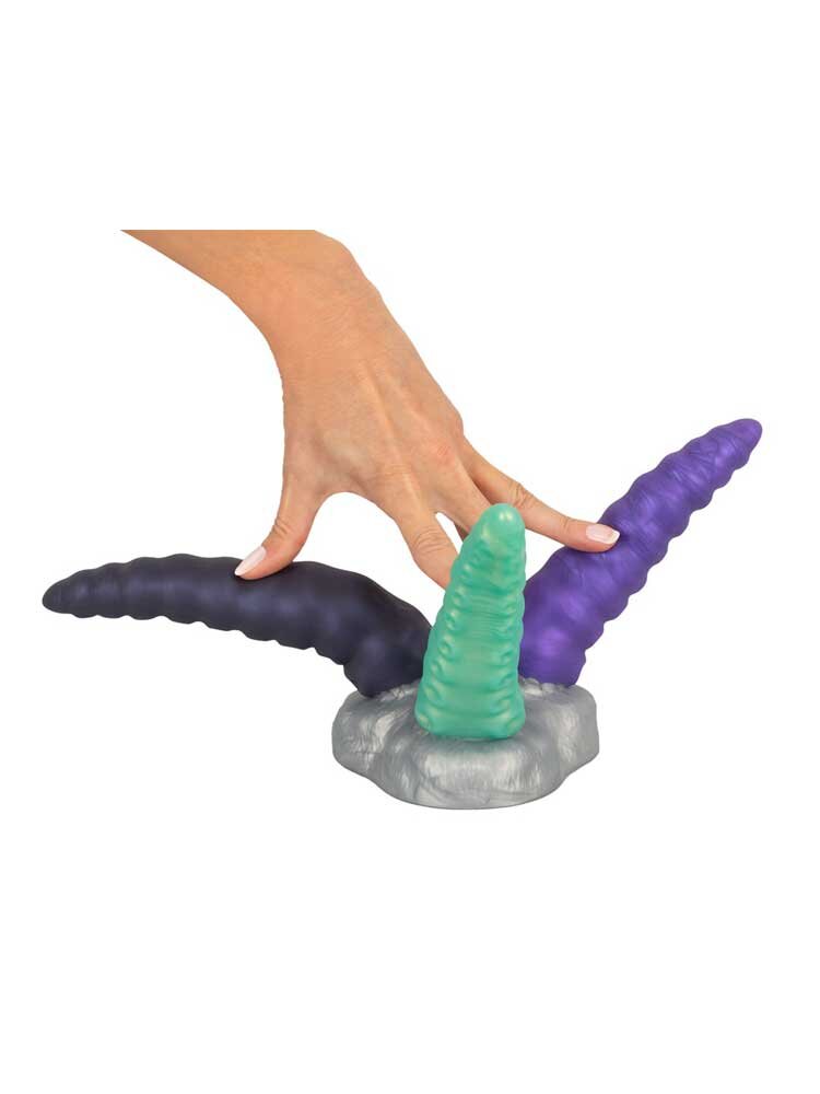 23.0cm Triple Tentacle Silicone Multicolor Dildos Beasty Cocks