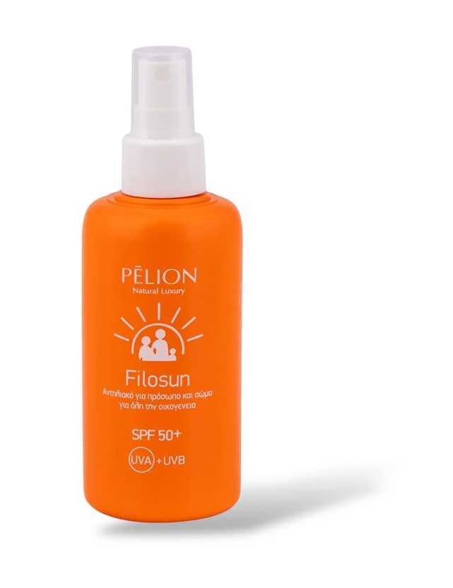 Filosun SPF50+ (UVA & UVB) Αντηλιακό Προσώπου & Σώματος 200ml P for Pelion