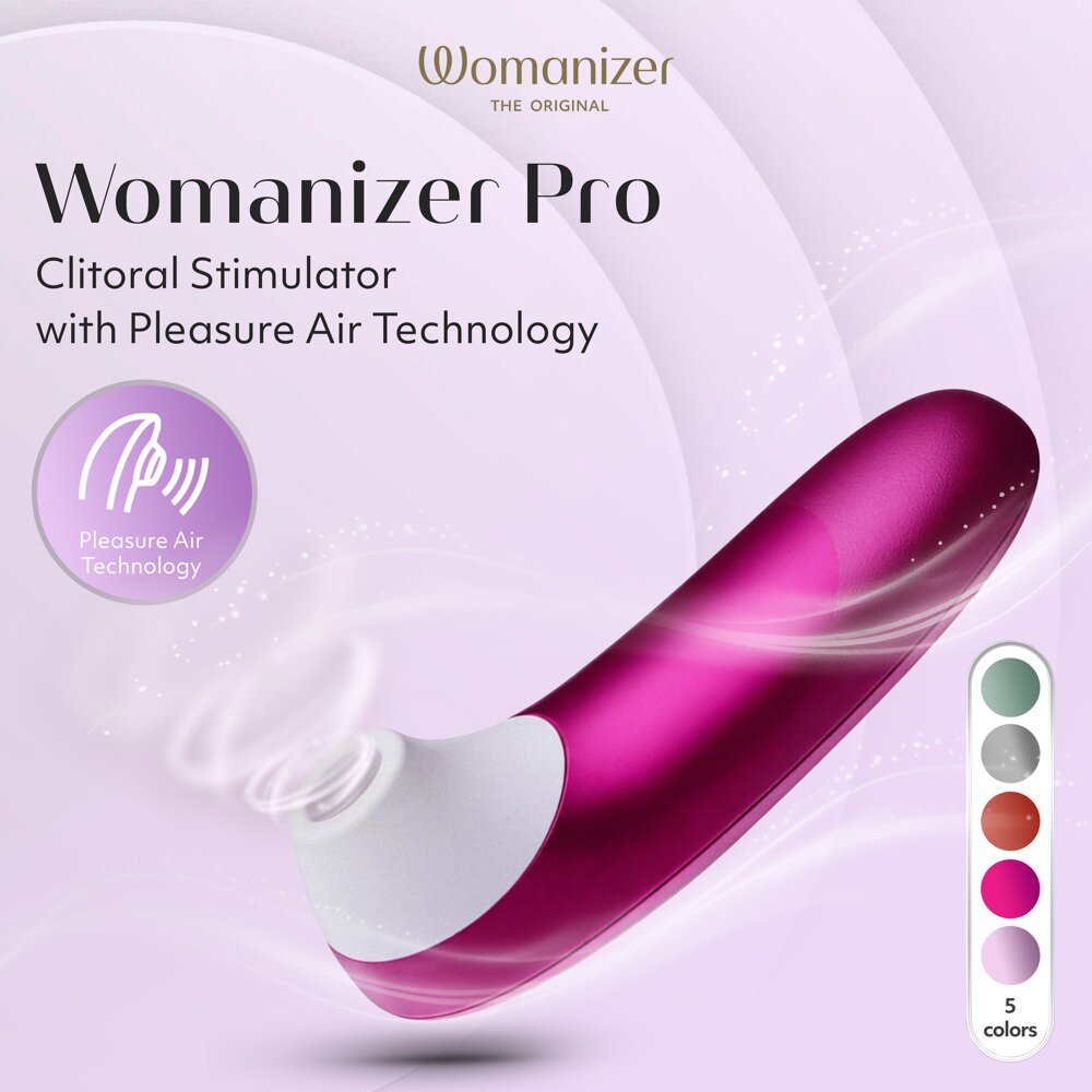16.0cm PRO Clitoral Stimulator Pink by The Original Womanizer