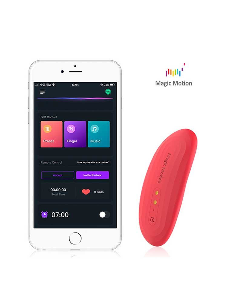 Magic Nyx Smart Pany Vibrator App Controlled Red Magic Motion