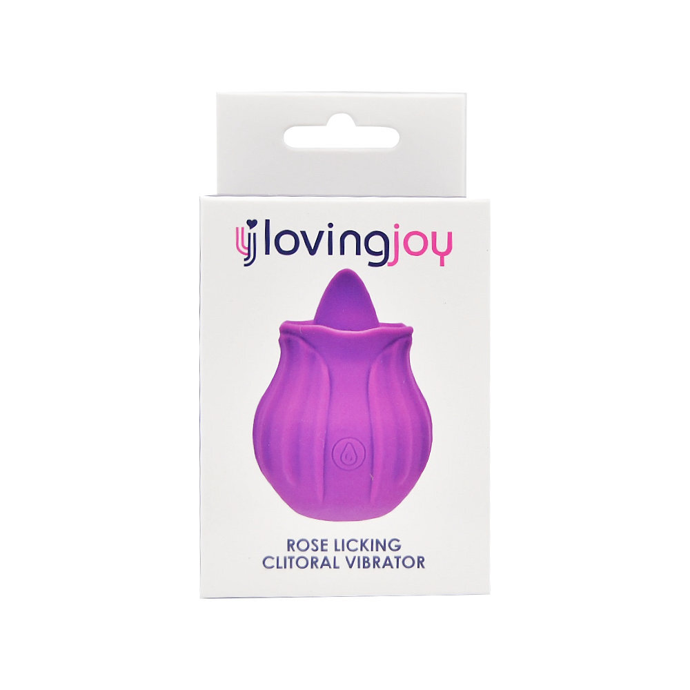 Rose Licking Clitoral Vibrator Purple Loving Joy