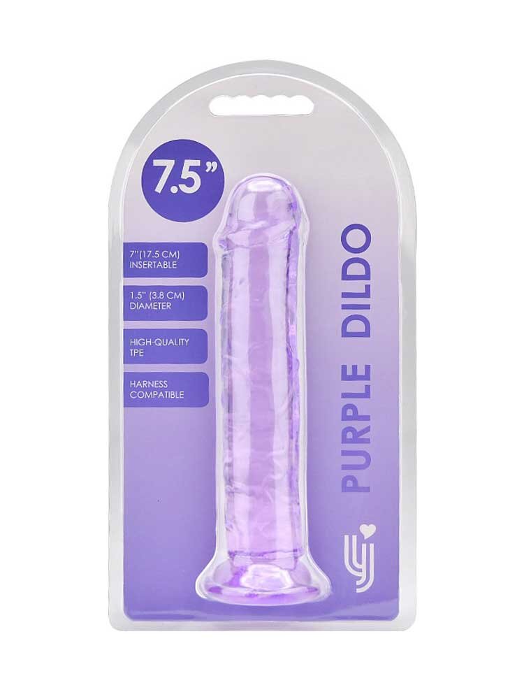 19.0cm Dildo Suction Cup Purple Loving Joy