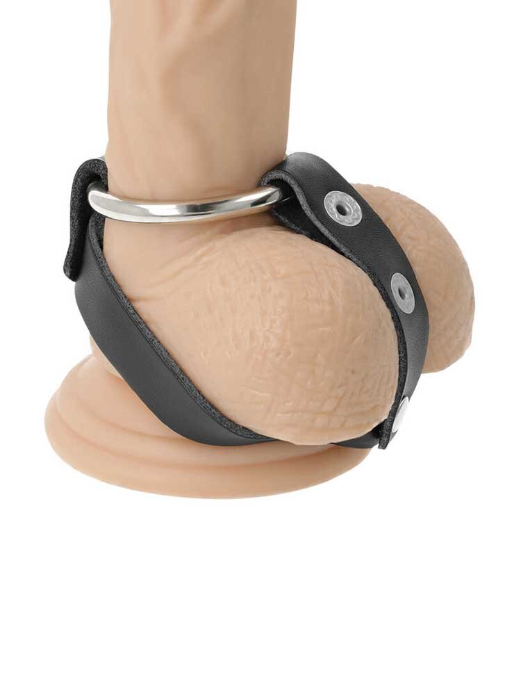 Darkness BDSM Cock & Testicle Ring Black DreamLove