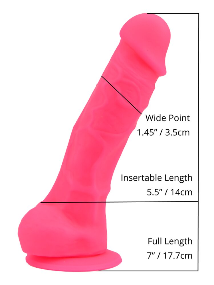 17.0cm Liquid Silicone Realistic Dildo Pink Loving Joy