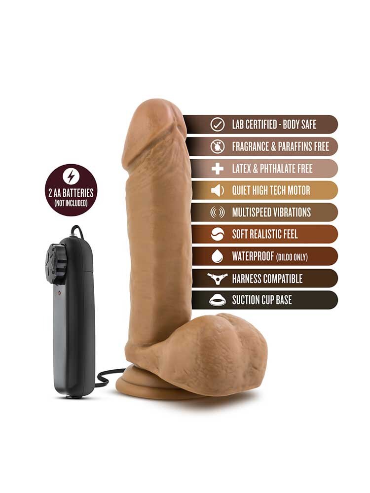 20.3cm Soccer Champ Loverboy Vibrator Brown Blush Novelties