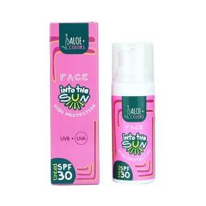 Into The Sun Face Sunscreen UVB+UVA High Protection SPF30 50ml Aloe+Colors