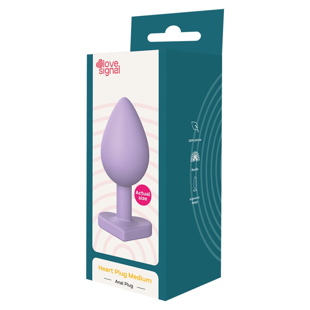 2.8cm Ø Heart Butt Plug Medium Love Signal 8.5cm Dream Toys