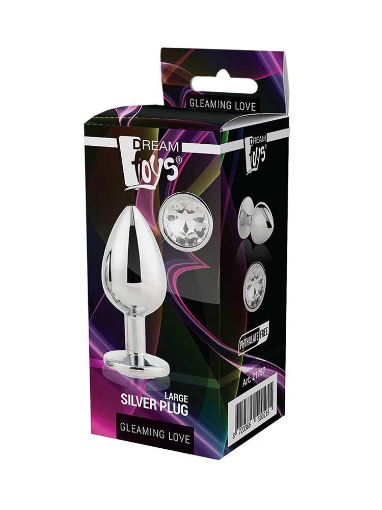 Gleaming Love Silver Plug Large Dream Toys