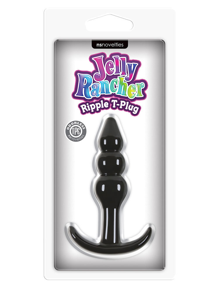 Jelly Rancher Ripple Black Plug by NS Novelties