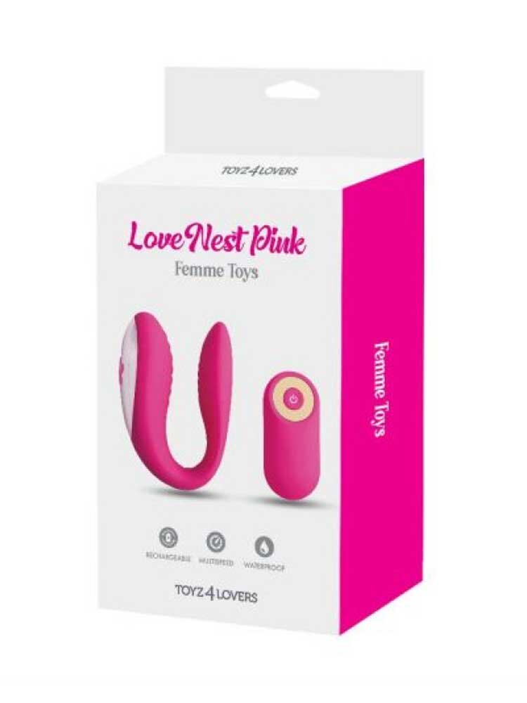 Love Nest Pink Couple Vibrator by Toyz4Lovers